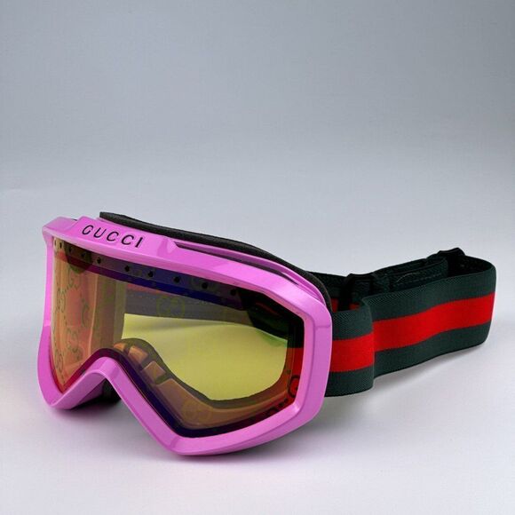 NEW Gucci GG1210S 004 Pink Yellow GG Infrared Logo ZEISS Ski Mask Unisex - Picture 8 of 13